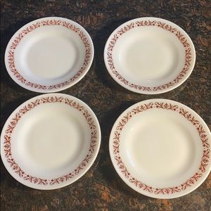 4 Anchor Hocking 947 Bread Plates 7 3/4” Vintage